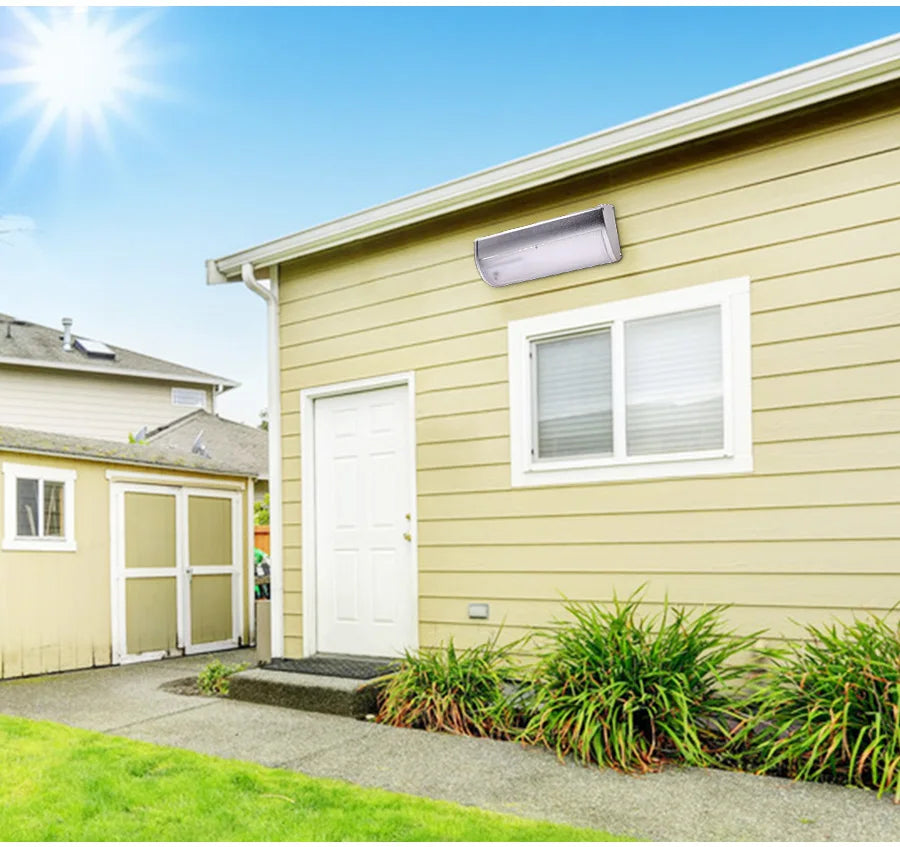 Super Bright Solar Led Lights Outdoor with Sensor 4 Modes Lamp Aluminium Shell Wall Lighting for Garden Security Lighting