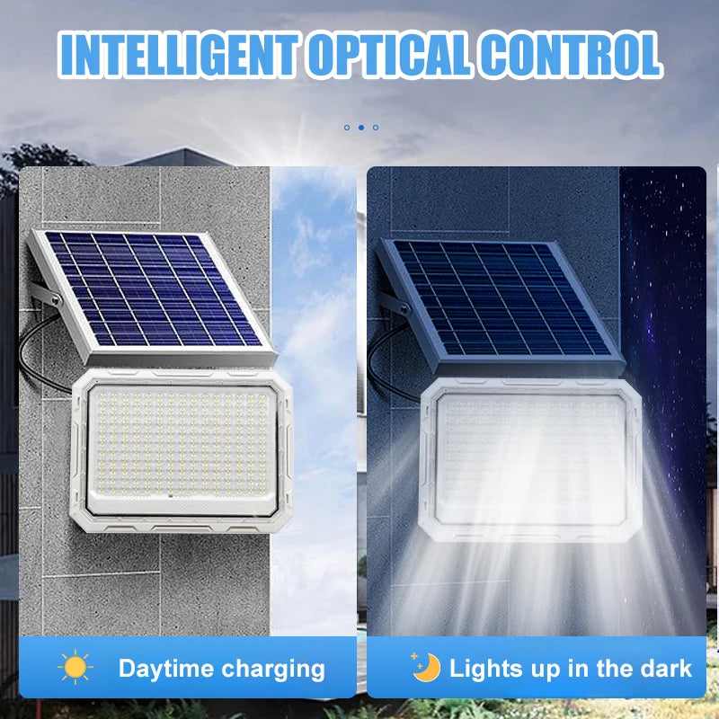 Solar Outdoor Courtyard Lights 5-in-1 LED Beads High-power Floodlights Waterproof Solar Lighting Garden Led Spotlights