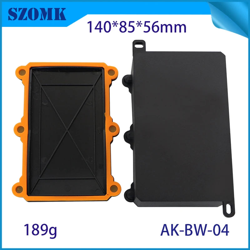 IP68 SZOMK Black Box Outdoor Waterproof Case Plastic Box Electronic Project Case Instrument Waterproof Junction Box Housing