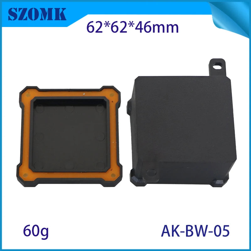 IP68 SZOMK Black Box Outdoor Waterproof Case Plastic Box Electronic Project Case Instrument Waterproof Junction Box Housing