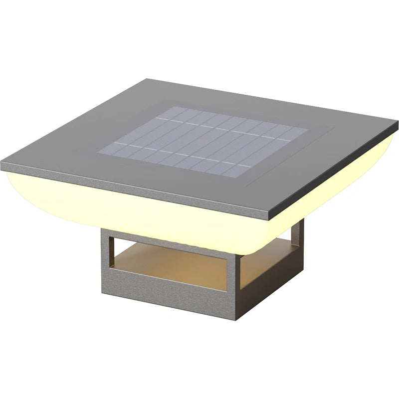 Solar Pillar Lights LED Wall Lamp Solar Energy Home Decor Lighting Outdoor Waterproof Fence Villa Gate Garden Door Courtyard