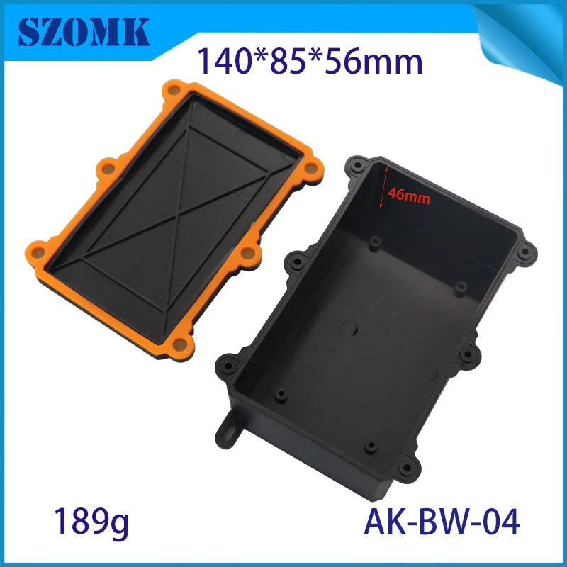 IP68 SZOMK Black Box Outdoor Waterproof Case Plastic Box Electronic Project Case Instrument Waterproof Junction Box Housing