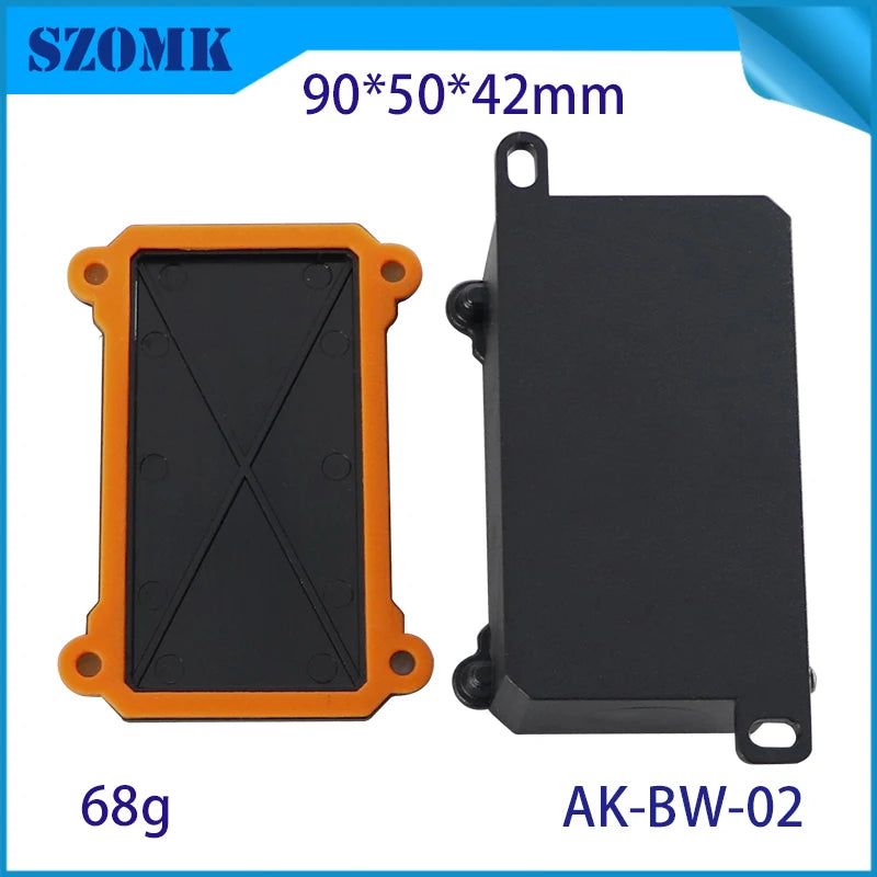 IP68 SZOMK Black Box Outdoor Waterproof Case Plastic Box Electronic Project Case Instrument Waterproof Junction Box Housing