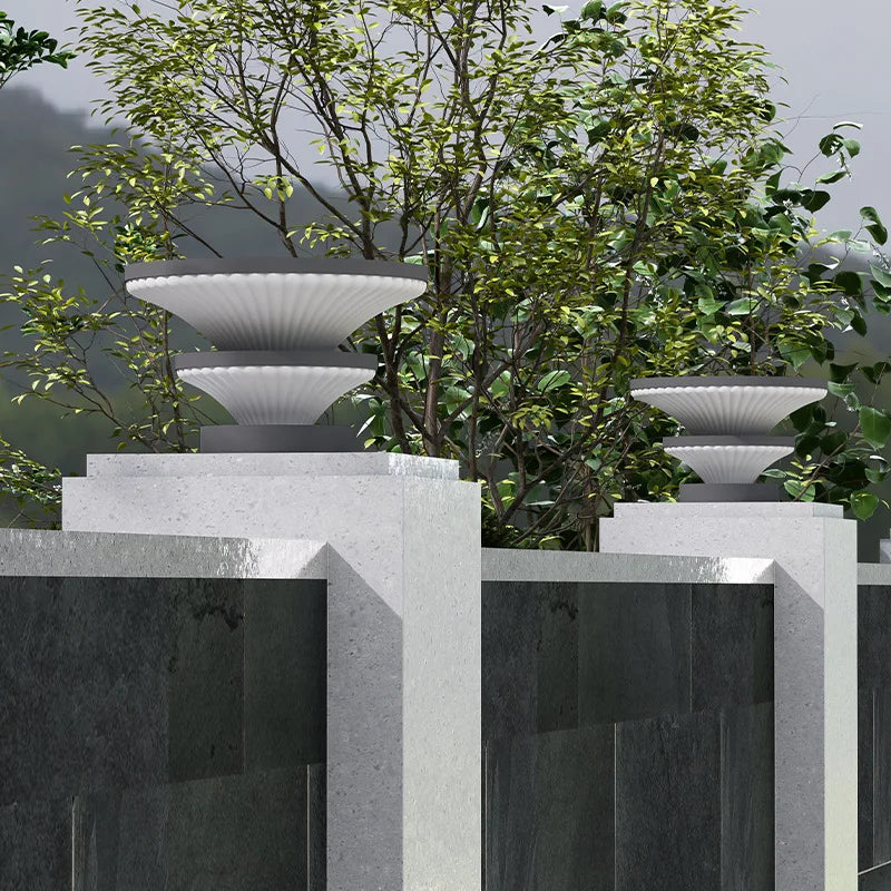 Solar Pillar Lights Solar Energy Super Bright Lighting LED Wall Lamp Outdoor Waterproof Modern Home Decor Villa Door Gate Garden