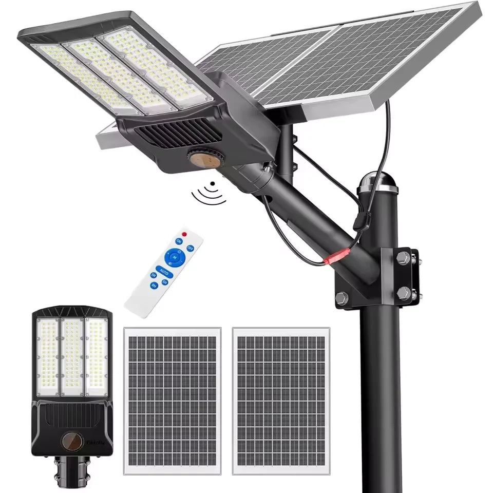 8000W Solar Street Lights 480000LM Commercial Parking Lot Light Dusk to Dawn 6500K Solar Security Flood Lights for Road Garden