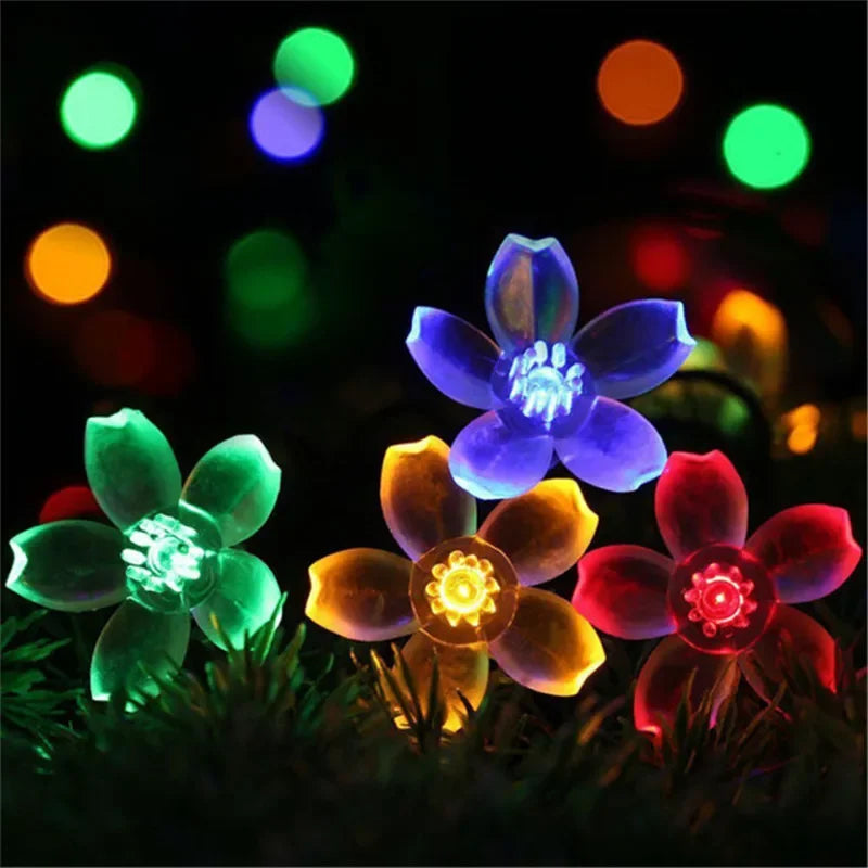 Holiday Pine Cones Snowflake Lights Solar DIY Fairy Pinecon Garland Outdoor Light String for Christmas Wedding Home Party Decor