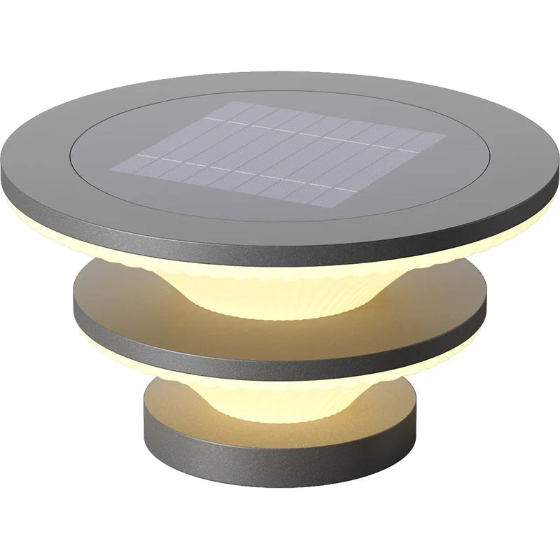 Solar Pillar Lights Solar Energy Super Bright Lighting LED Wall Lamp Outdoor Waterproof Modern Home Decor Villa Door Gate Garden