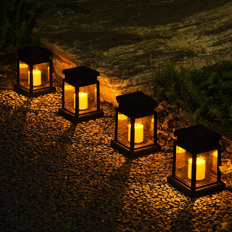 Solar Palace Lantern Lawn Camping Decoration Landscape Courtyard Garden European-style LED Atmosphere Candlelight