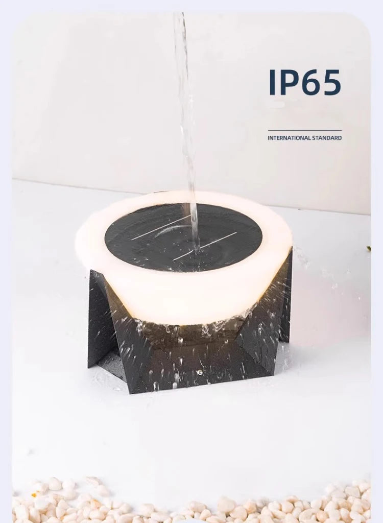 LED Solar Lights Outdoor Garden Light Column Lamps Post Light Waterproof Fence Gate Cap Light Lantern Head Lamp Patio Decoration