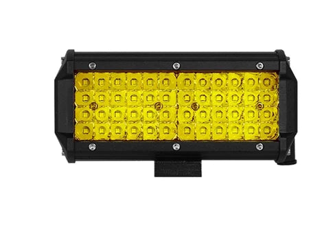 7 Inch Offroad yellow LED Bar 12V 24V Yellow LED Light Bar for Truck Boat 4x4 Jeep 4wd Atv 3000K LED Work Light Car Fog Light