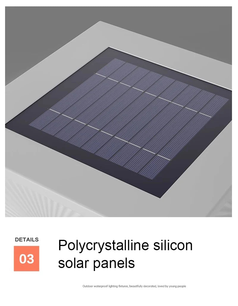 Solar Pillar Lights Home Decor Villa LED Wall Lamp Outdoor Waterproof Modern Gate Garden Lighting Solar Energy Super Bright Door