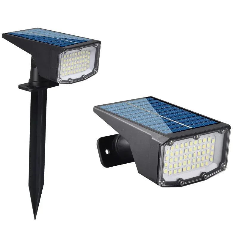 1/2/4Pcs Solar Powered 53LED Lamp Adjustable Solar Spotlight In-Ground IP65 Waterproof Landscape Wall Light Outdoor Lighting