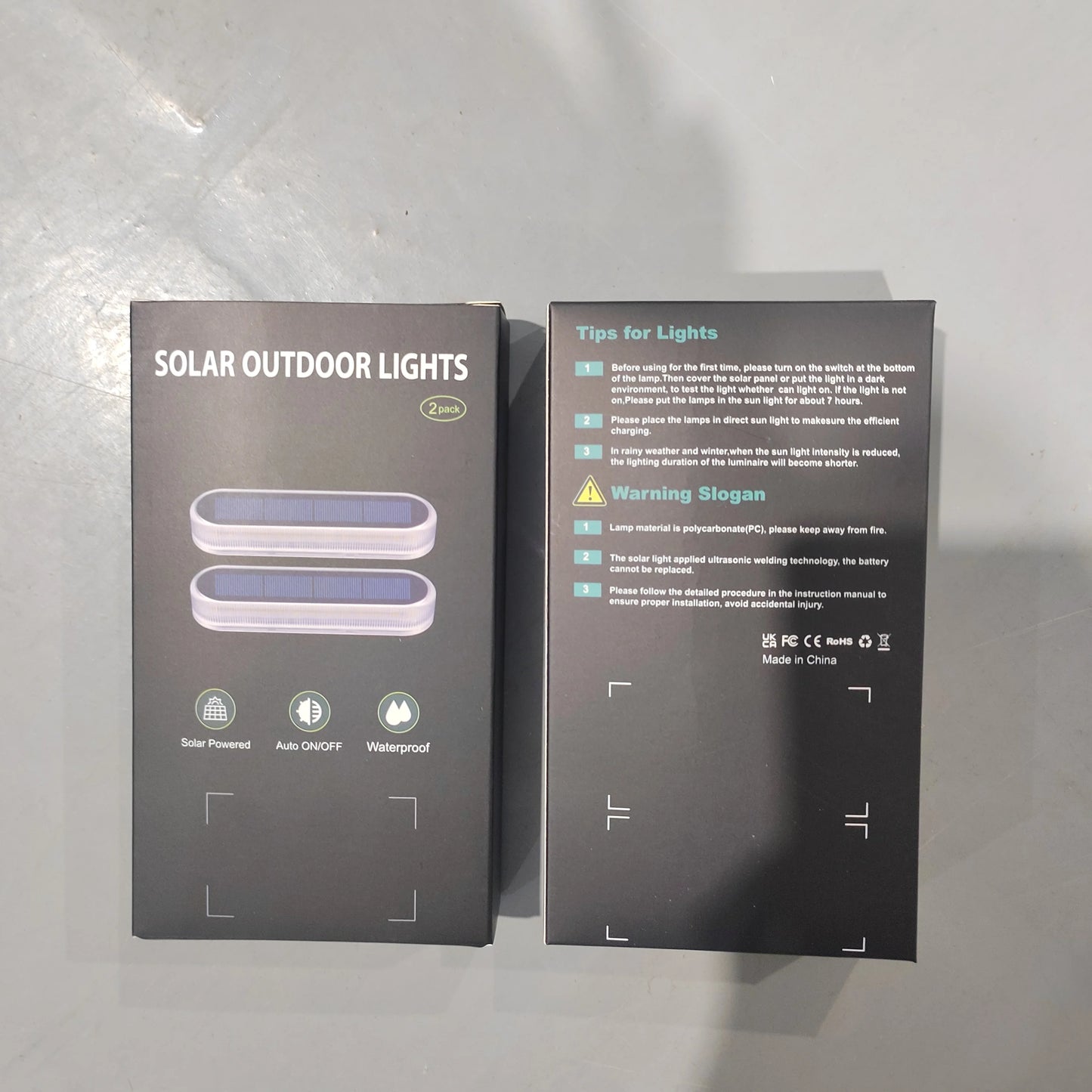 Quality Solar Deck Lights Auto On/OFF Outdoor Waterproof IP68 Led Solar Garden Step Lights for Stairs Fence Yard Patio Pathway