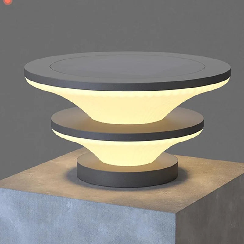 Solar Pillar Lights Solar Energy Super Bright Lighting LED Wall Lamp Outdoor Waterproof Modern Home Decor Villa Door Gate Garden