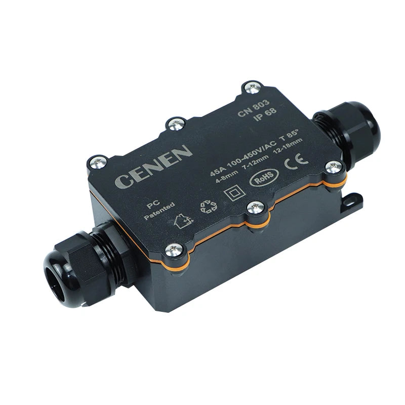 804 plastic waterproof junction box outdoor rainproof junction box electrical sealing box LED wiring PC flame-retardant buried
