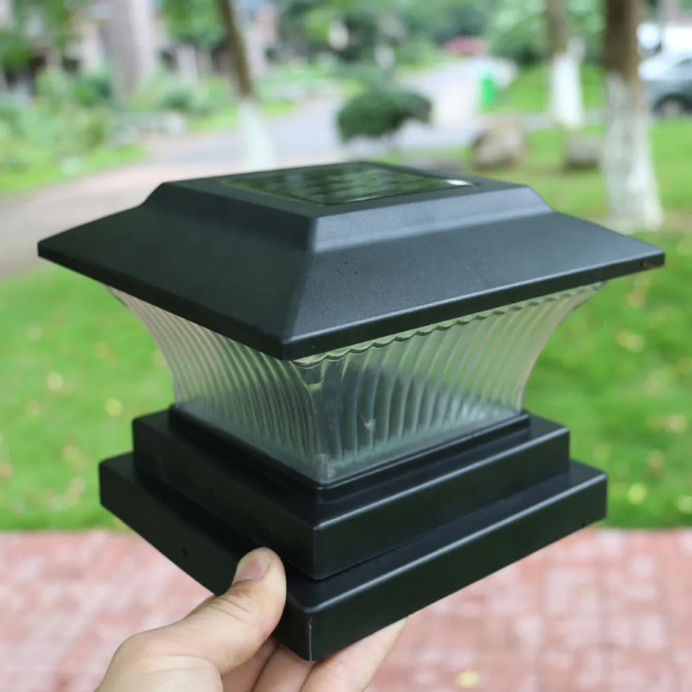 Solar Power LED Pillar Lamp Outdoor Garden Fence Lamp Yard Post Cap Lights Waterproof LED Solar Lamps Path Lights