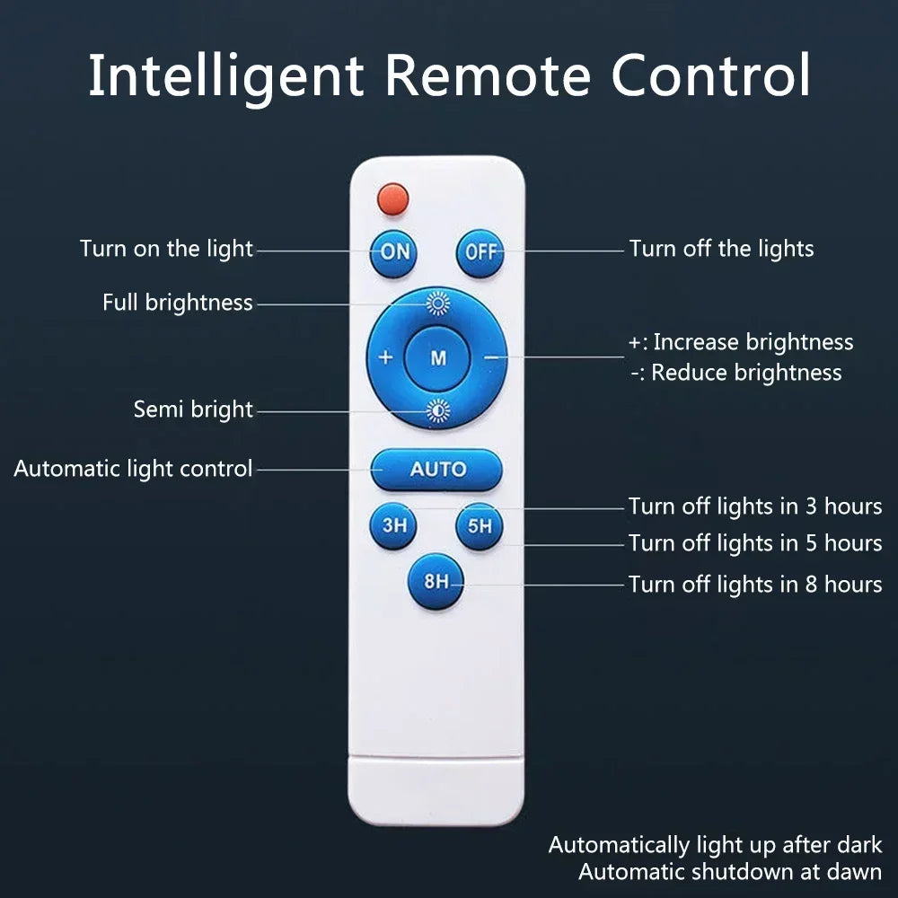 600LED Solar Street Light Super Bright Outdoor Waterproof Motion Sensor Garden Yard Decorative Lighting