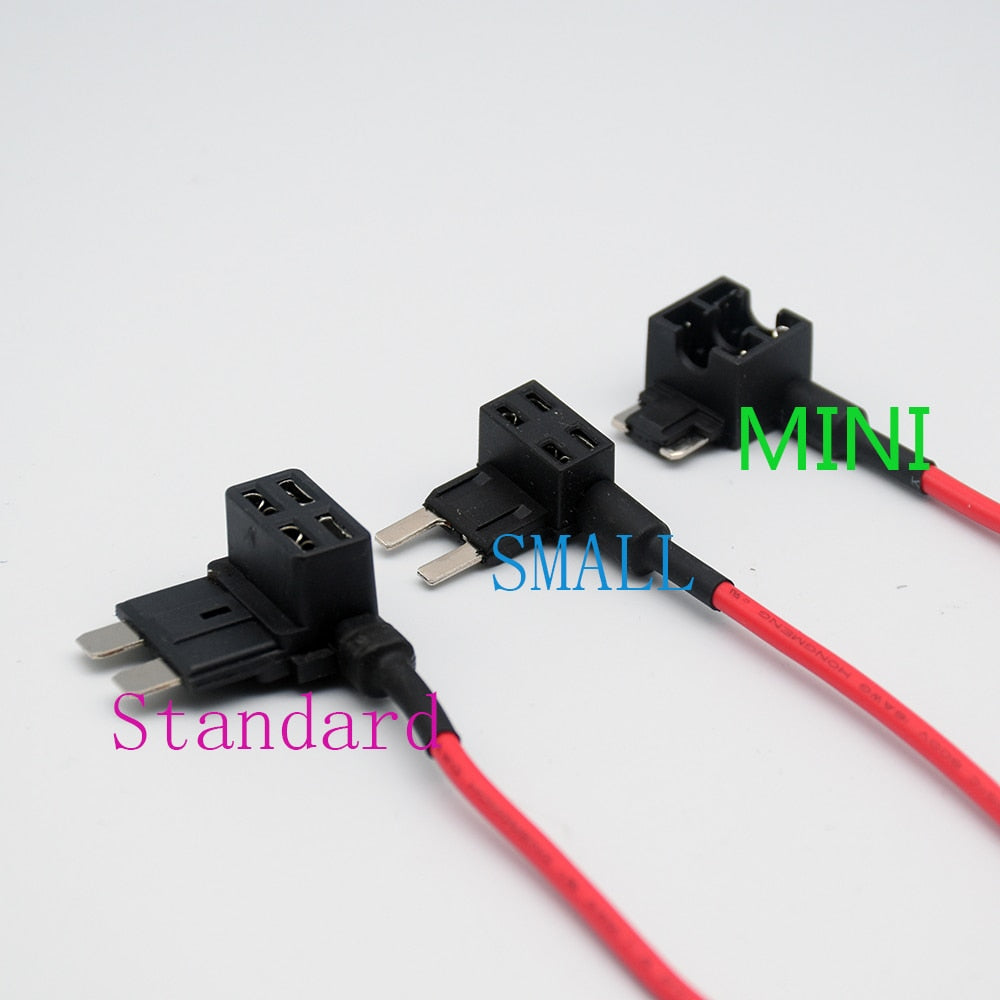 5pcs/10pcs12V MINI SMALL MEDIUM Size Car Fuse Holder Add-a-circuit TAP Adapter Micro Mini Standard ATM Blade Fuse