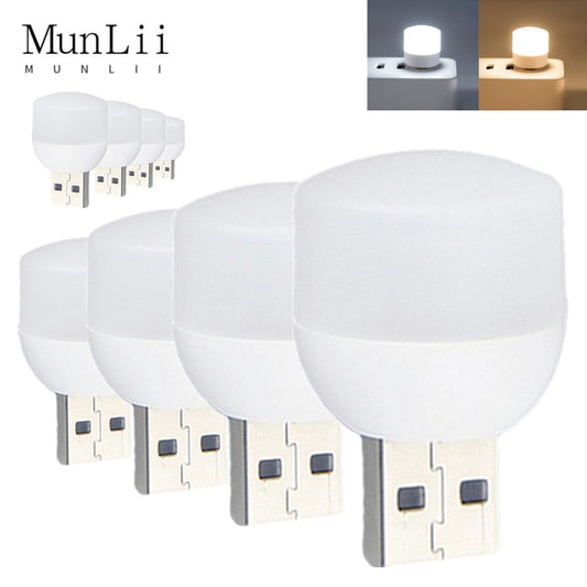 USB Plug Lamp Small Mini Book Lamps LED Night Light Computer Mobile Power Charging  LED Eye Protection Square Reading Light