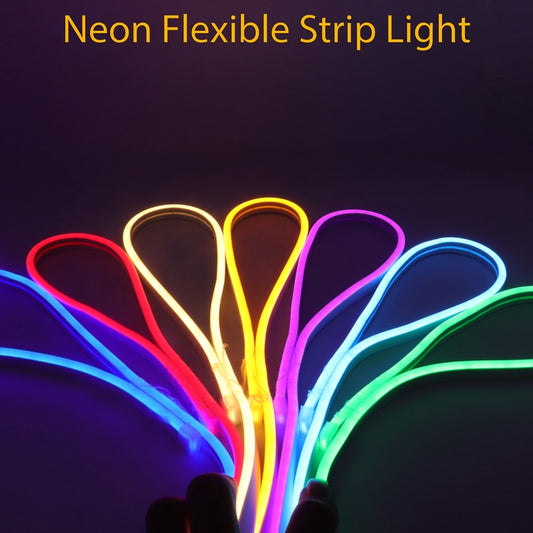 DC12V LED Neon Strip Lights IP67 Waterproof SMD2835 120LEDs/m 12 Colours for DIY Home Decoration Flexible Tape Neon Rope Lighting